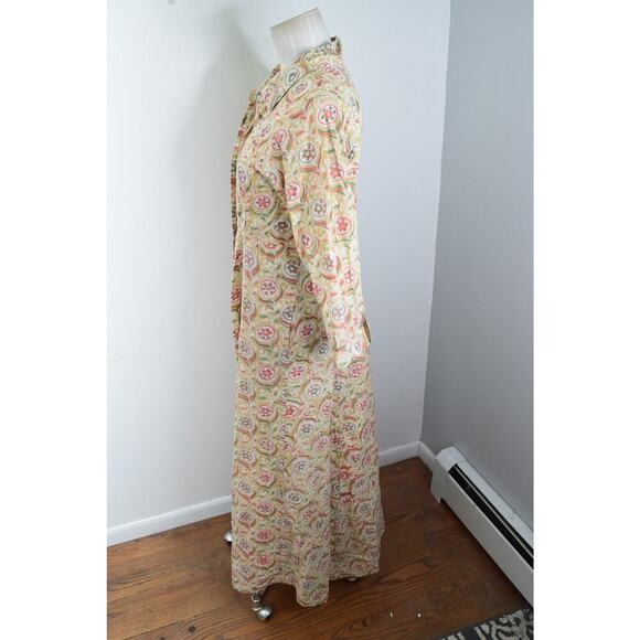 India Julia Amory Dress Womens 1 Floral Button Up Maxi Boho Tiered - Picture 5 of 8